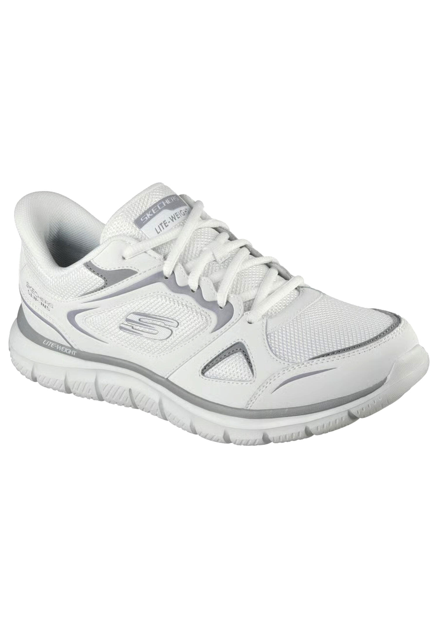 Skechers Herren Slip-ins Track Ezral Sneaker 233039 WGY White Grey 1/4