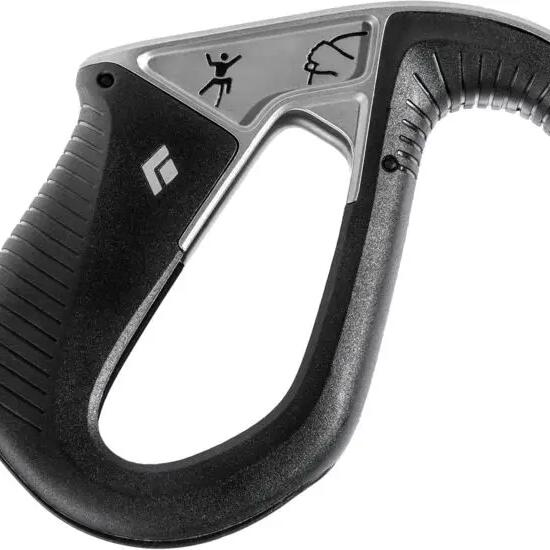 ATC Pilot Descender Belay Device Black Diamond Steel 86 g Non-Slip 8.7–10.5 mm