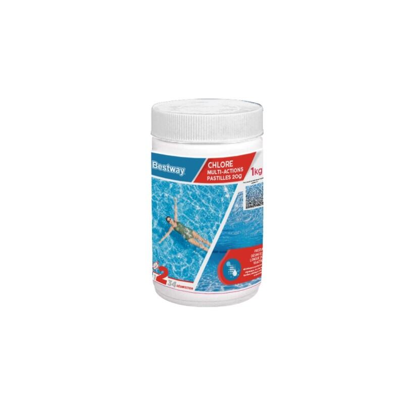Bestway Chlore Multiactions - Pastilles 20g Boîte de 1kg 3/4