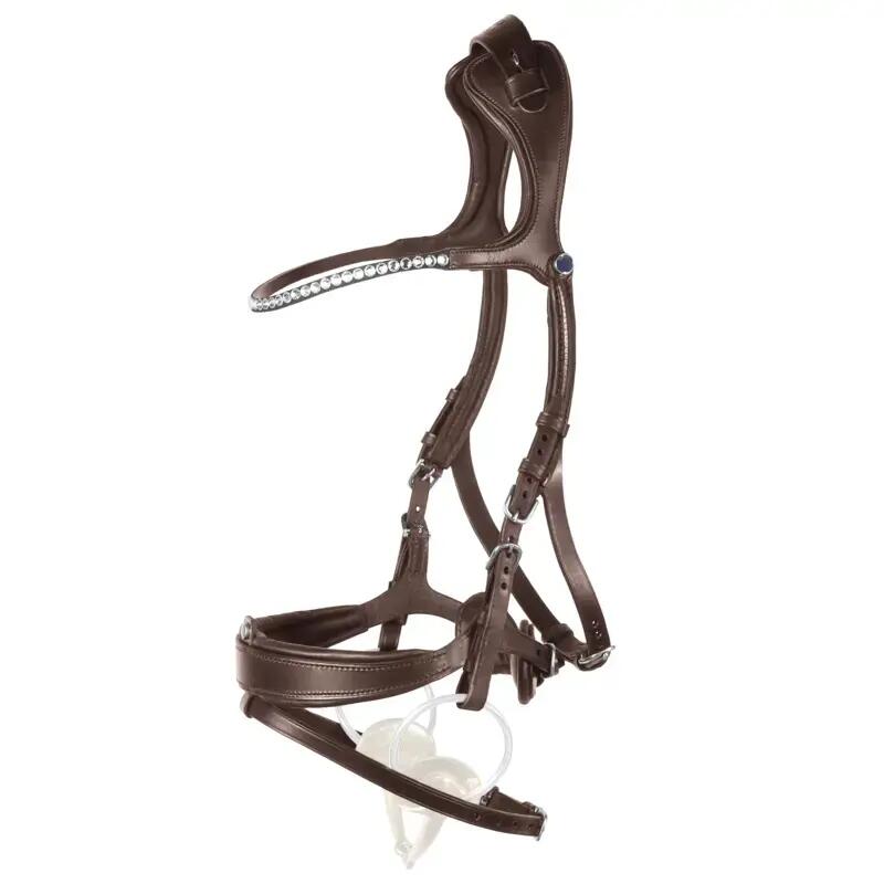 Riding Bridle with Combined Noseband and Crystal Front Stübben Freedom II