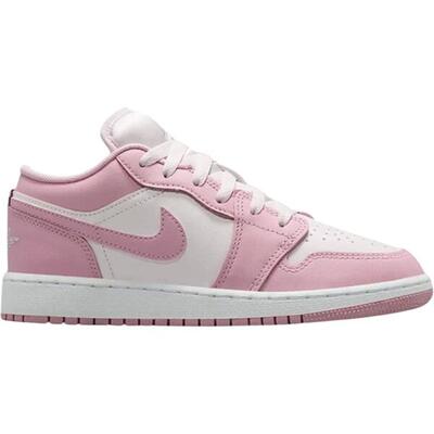 Jordan 1 low medium soft pink white (gs)
