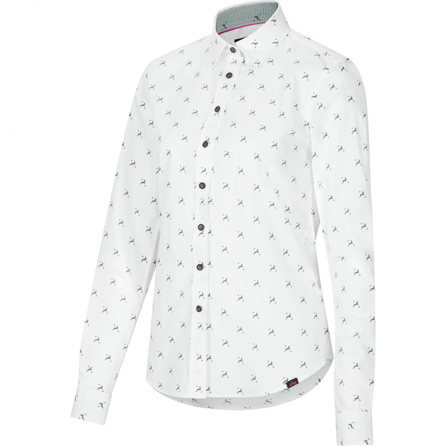 il Lago Sie Bluse Hirschlein Damen (Weiß) Größe M 2/5