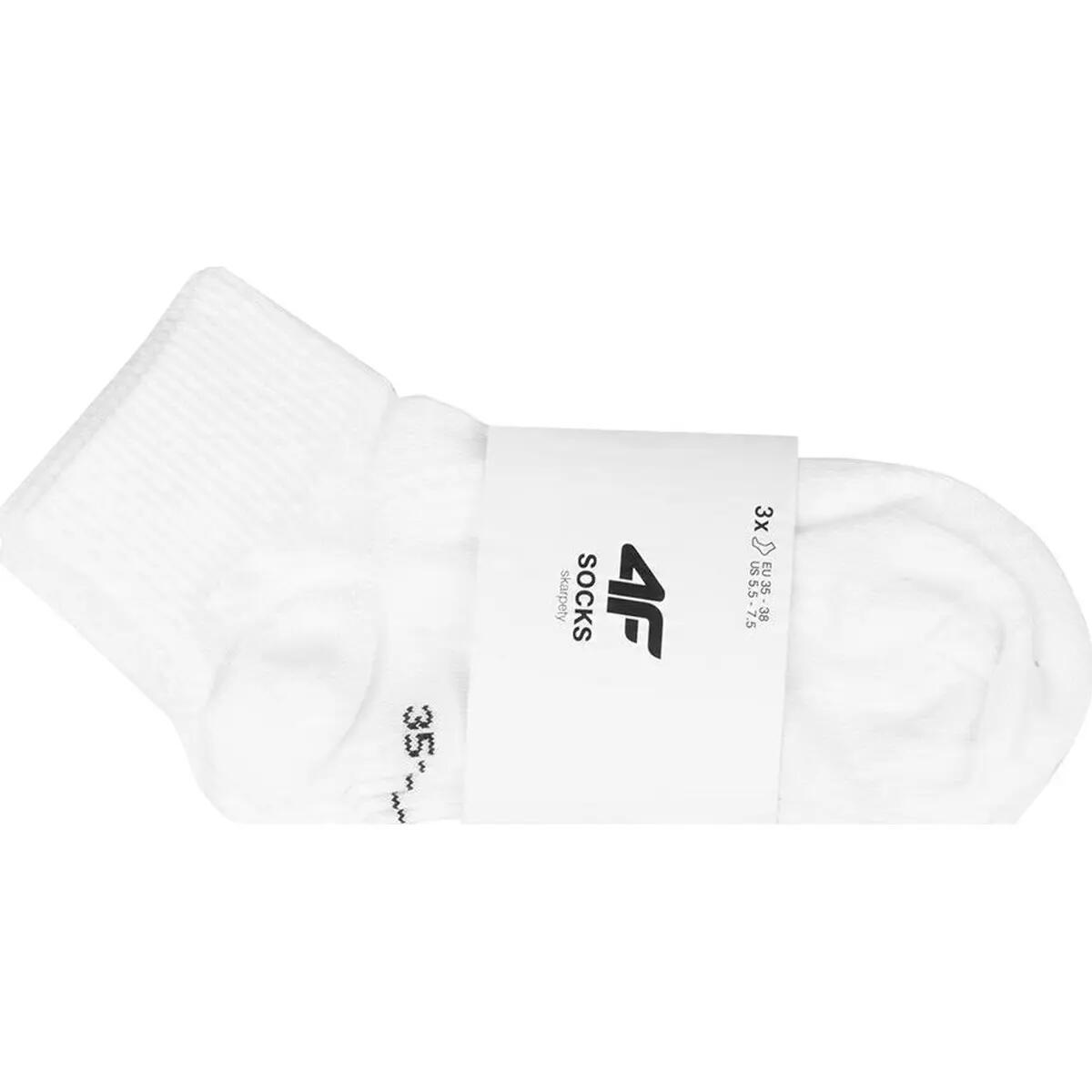 Chaussettes Motif/style Logo Femme (Blanc) 2/2