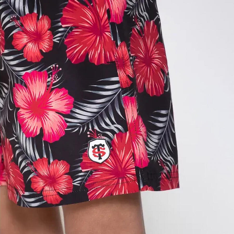 Short da Bagno Bambino Maflower Stade Toulousain Rosso e Nero 5/6