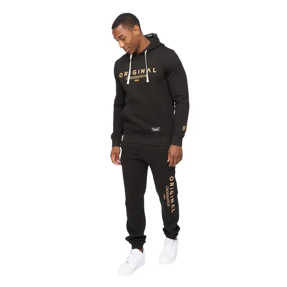Pantaloni Da Jogging Uomo Crosshatch Jamals Nero 3/3