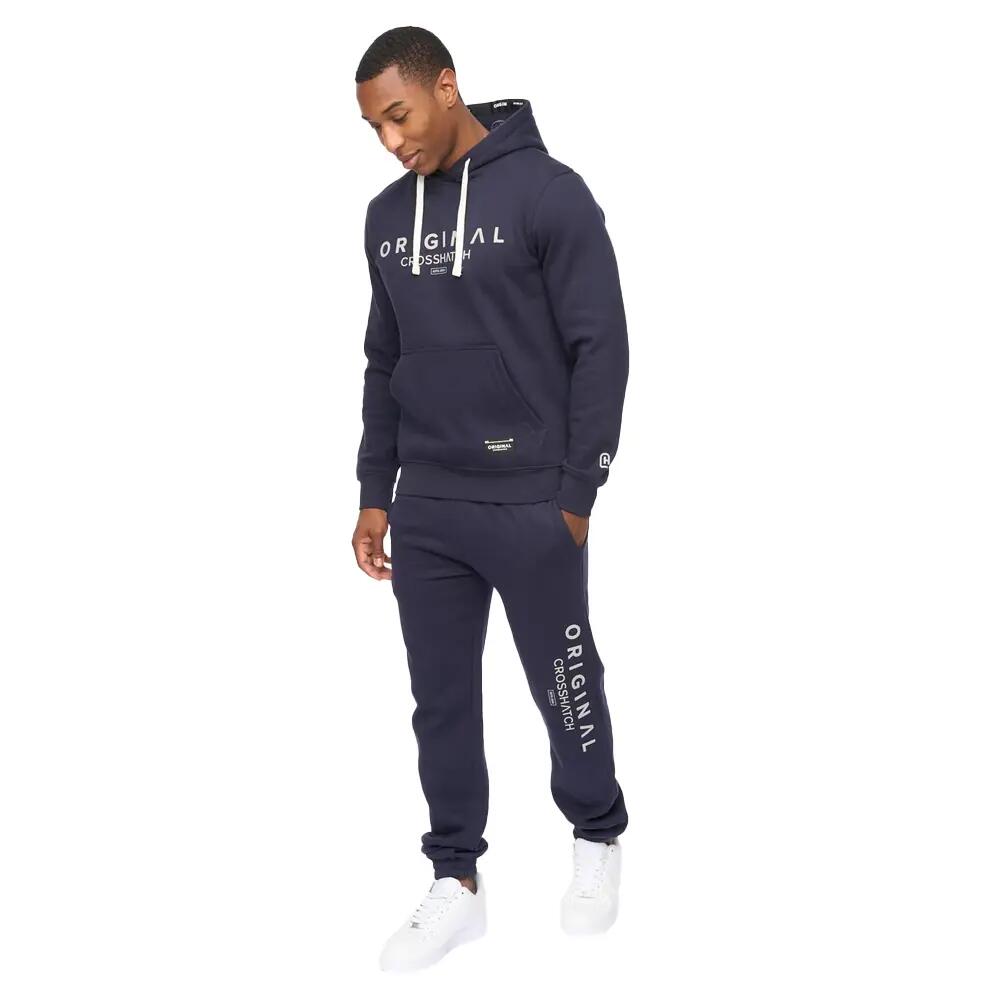 Pantaloni Da Jogging Uomo Crosshatch Jamals Blu Navy 3/3
