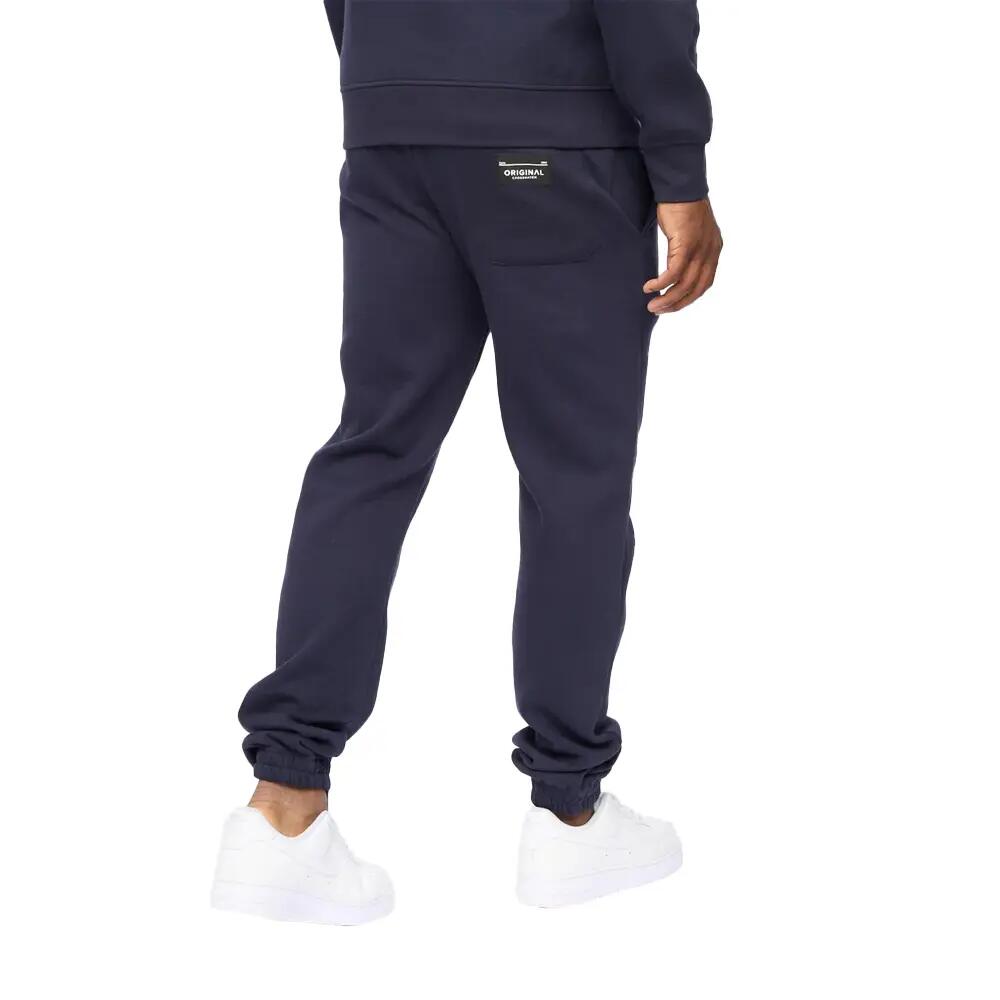 Pantaloni Da Jogging Uomo Crosshatch Jamals Blu Navy 2/3