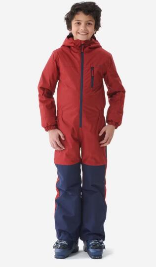 FATO DE SKI QUENTE E IMPERMEÁVEL100 CRIANÇA BORDEAUX / AZUL MARINHO 12 anos - SE 2/3