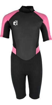 Combinaison de Surf 3mm Shorty Dos Noir - G-Force - Enfant