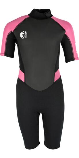 Combinaison de Surf 3mm Shorty Dos Noir - G-Force - Enfant