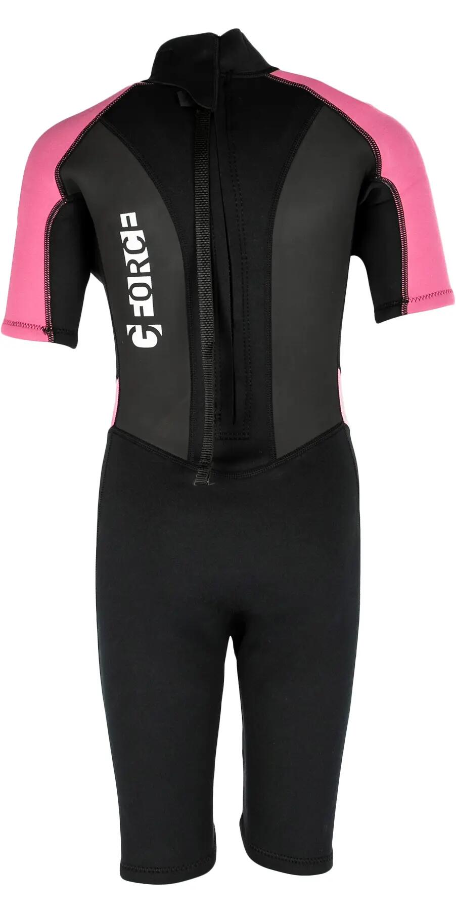Combinaison de Surf 3mm Shorty Dos Noir - G-Force - Enfant 2/2