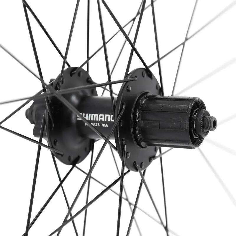 Roue arrière double paroi avec oeillet moyeu 6 trous cassette 32 rayons jante Ve 4/4
