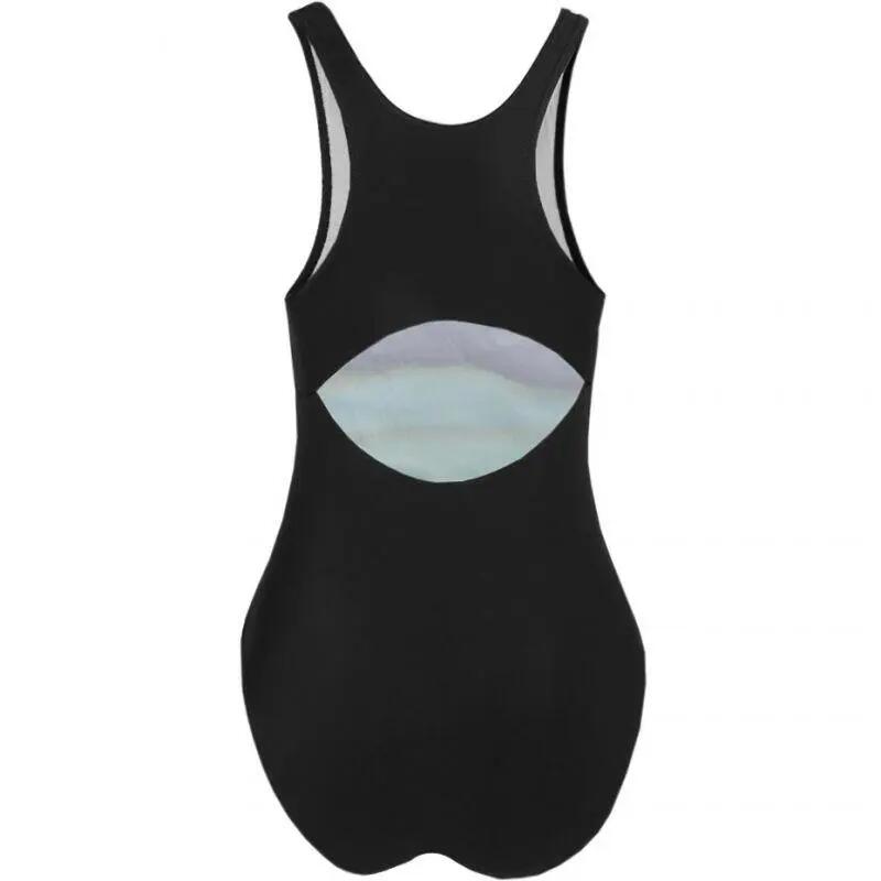 Costume Da Bagno Intero Donna Crowell Katie Nero Blu 2/3