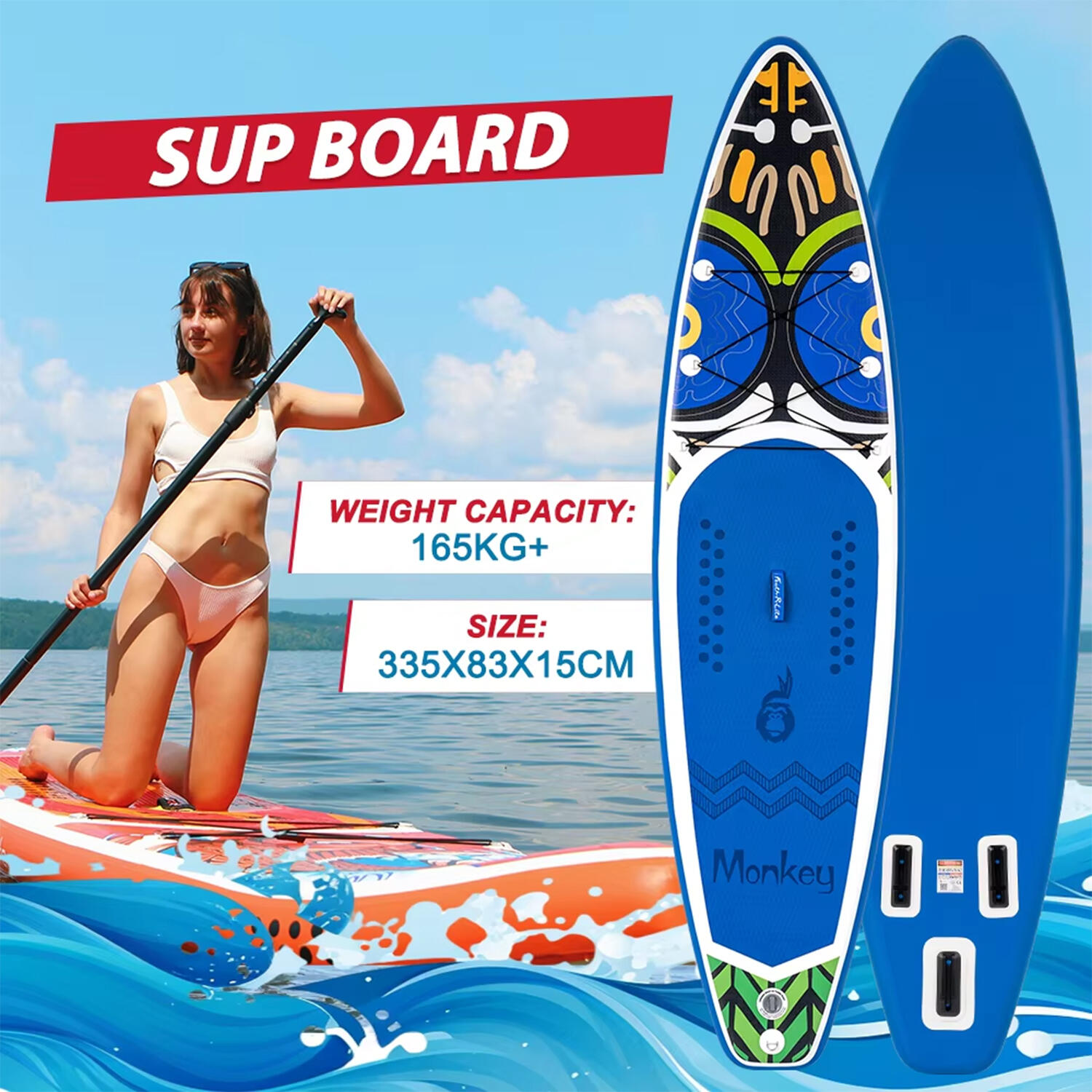 SUP Board Wide Stable Max 180kg 335x82x15cm SUPFR02D 2/6