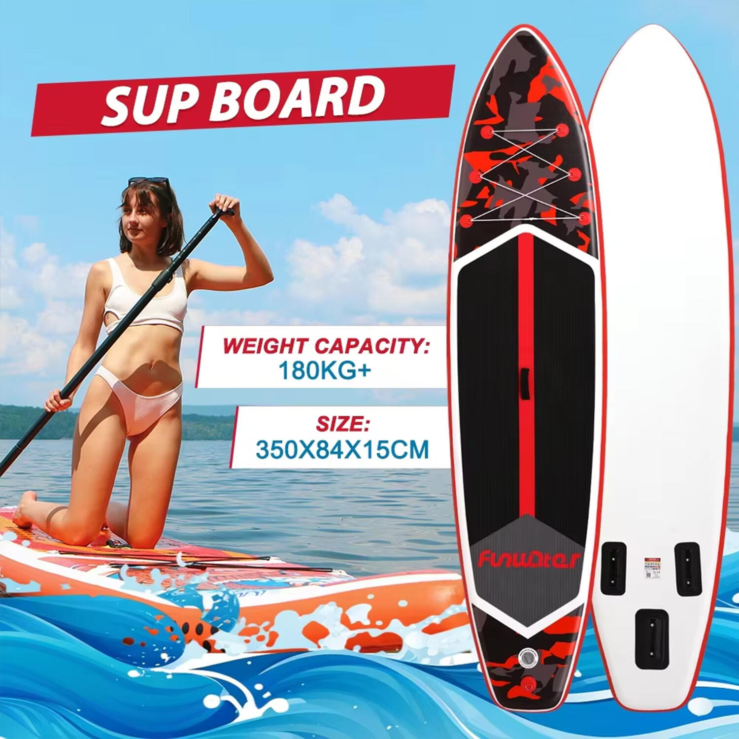 SUP Board Wide Stable Max 180kg 350x83x15cm SUPFW32A 2/6
