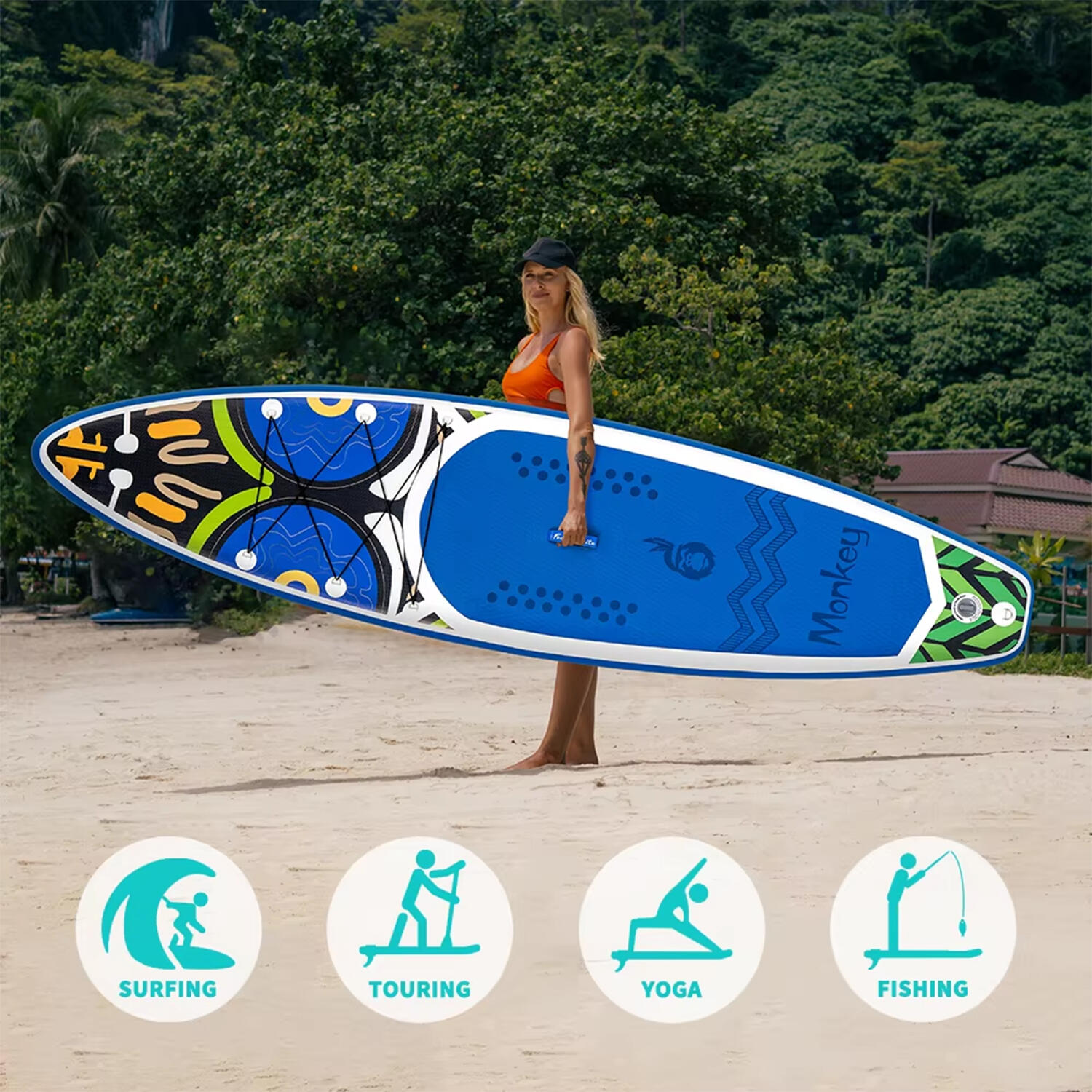 SUP Board Wide Stable Max 180kg 335x82x15cm SUPFR02D 5/6