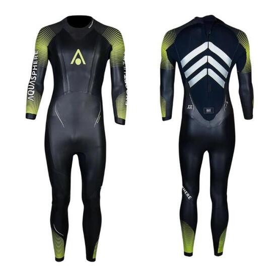 Combinaison Triathlon Néoprène Homme Aquasphère Racer 2.0 BLACK/YELLOW