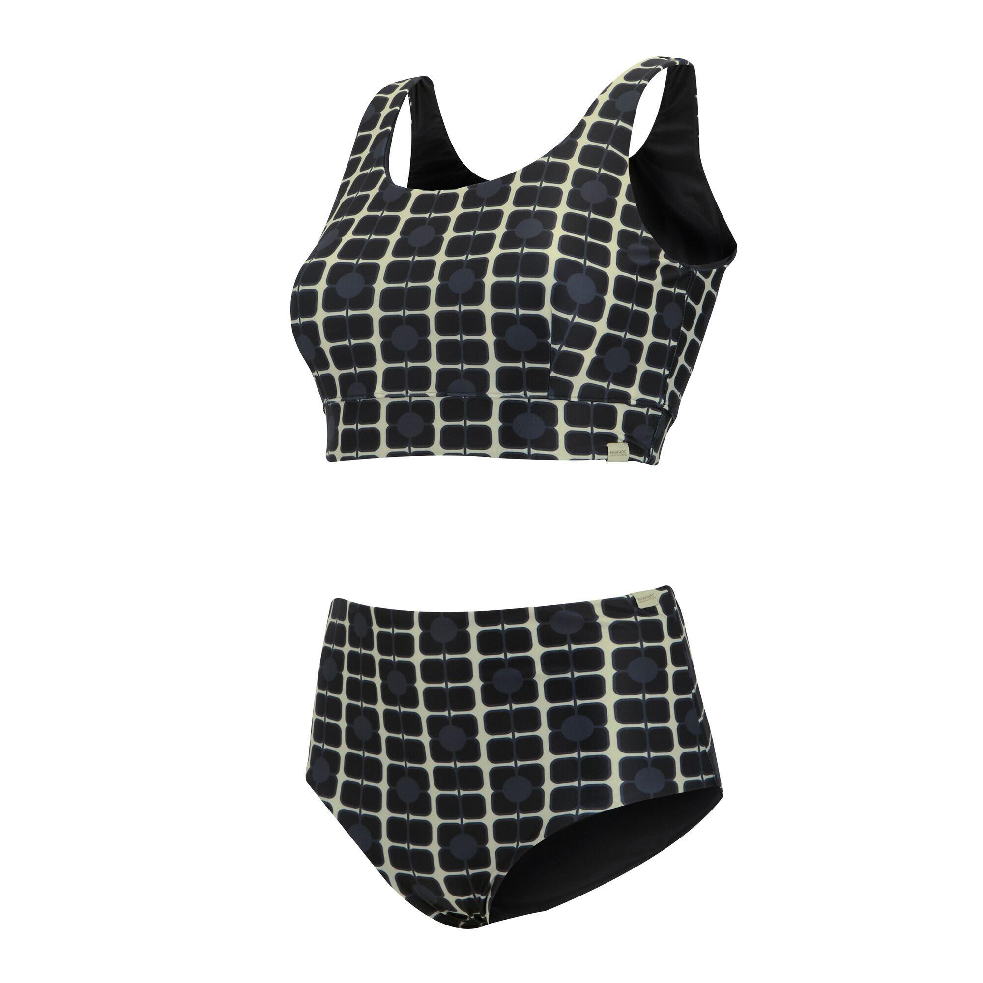 Orla Kiely Bikini Papavero Reversibile Set Donna Regatta Monocromo 3/5