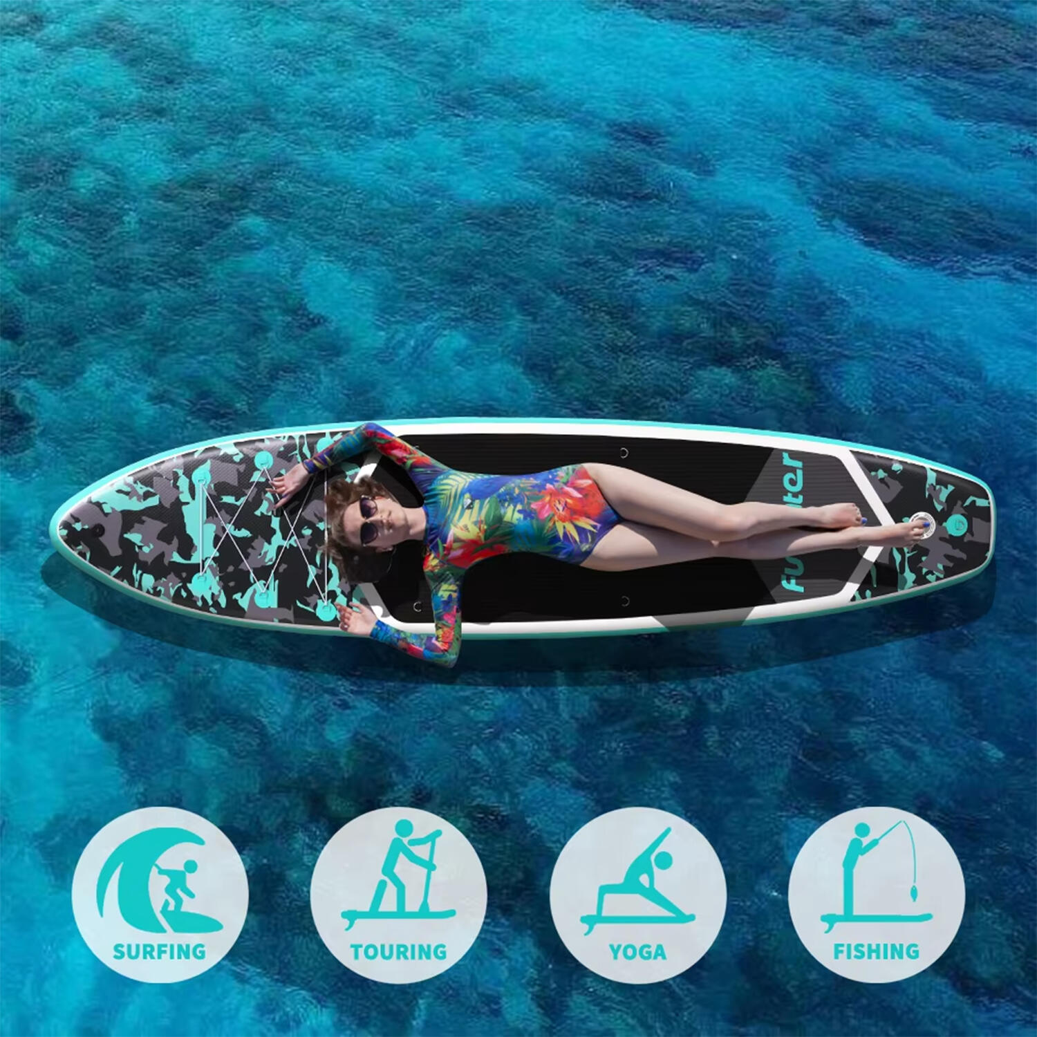 SUP Board Wide Stable Max 180kg 350x83x15cm SUPFW32C 6/6