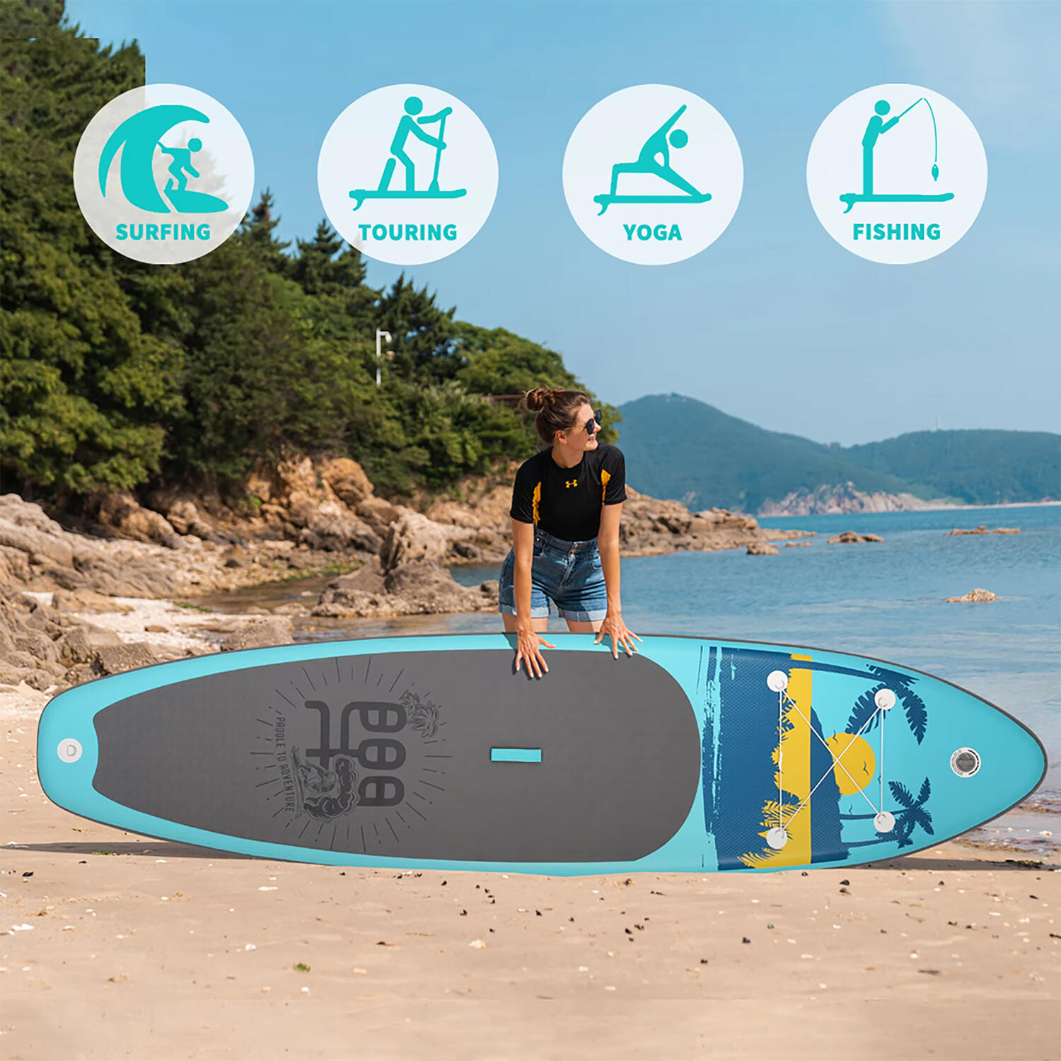 SUP Board Wide Stable Max 180kg 335x83x15cm SUPFW27A 5/6