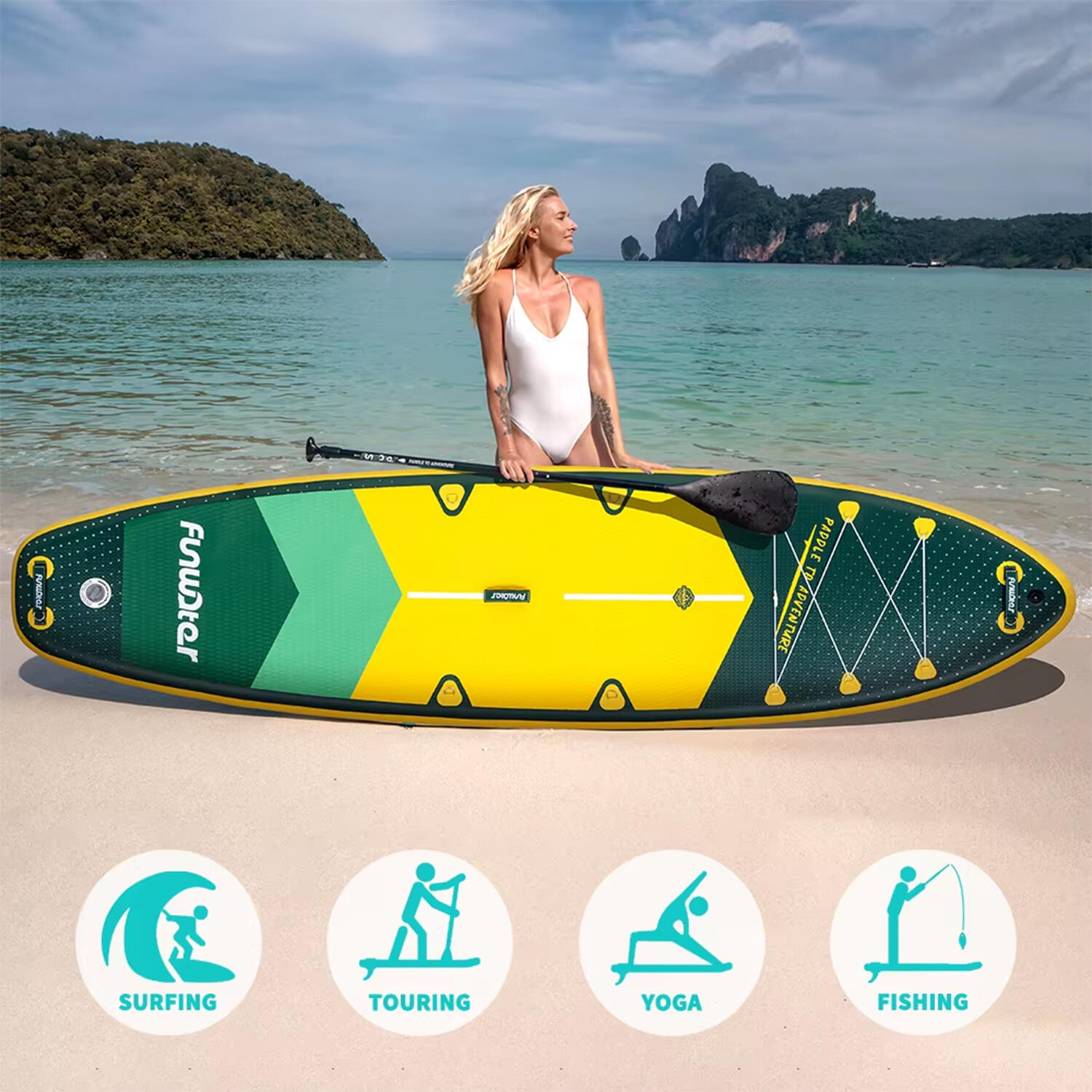 SUP Board Wide Stable Max 180kg 350x89x15cm SUPFW43A 5/6