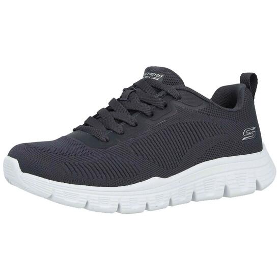 Skechers BOBS Flex Donna Sneakers Nero BBK Scarpe Casual Comode Memory EU 36