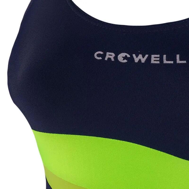 Maillot De Bain 1 Pièce KATIE Femme (Bleu Marine Foncé / Vert) 3/3