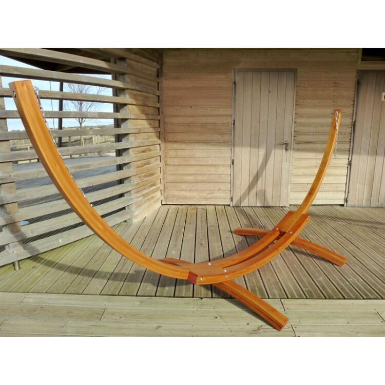Tropical Hamac - Hamac avec support bois Latino XL Choco Oro 5/5
