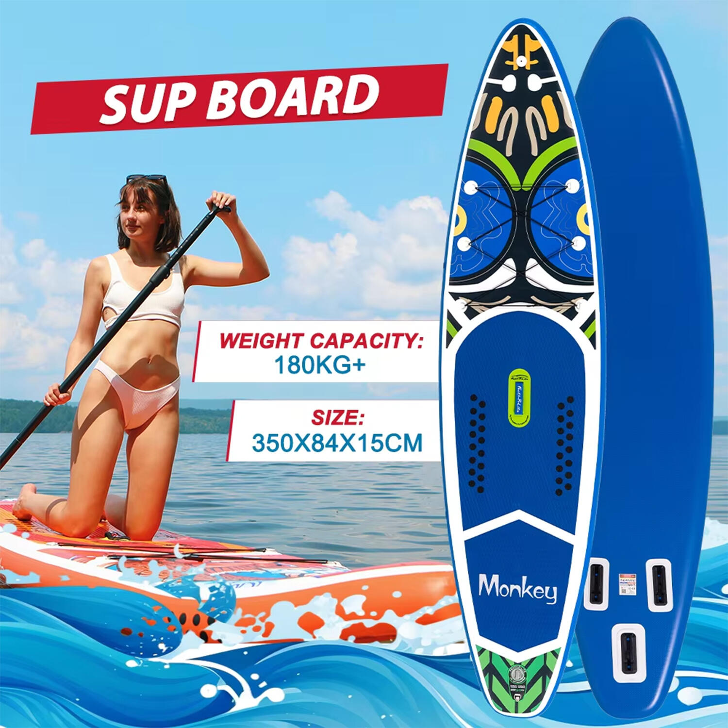 SUP Board Wide Stable Max 180kg 350x83x15cm SUPFR02E 2/7