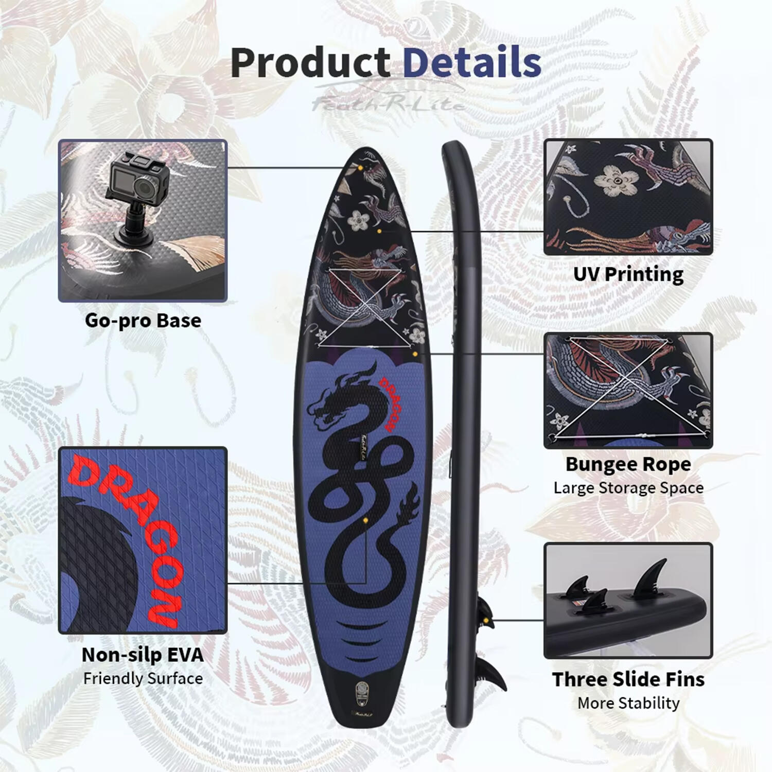 SUP Board Wide Stable Max 180kg 350x83x15cm SUPFR17U 3/7