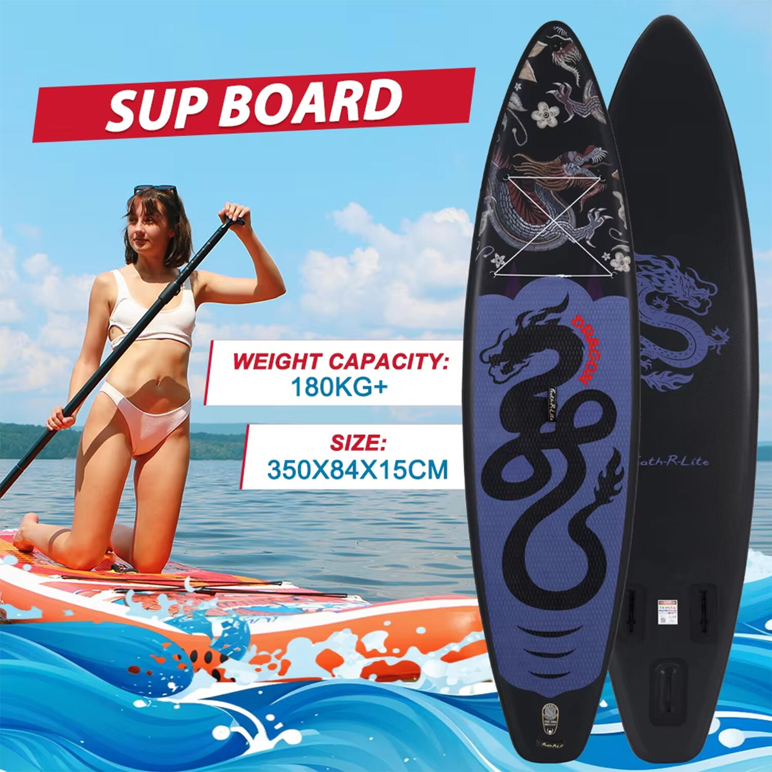 SUP Board Wide Stable Max 180kg 350x83x15cm SUPFR17U 2/7