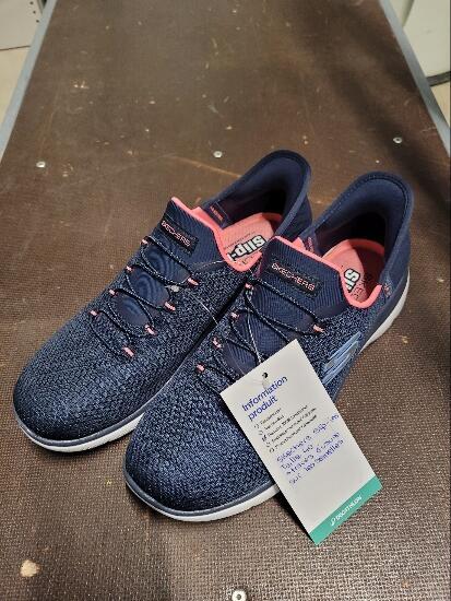 Damen Sport-Walking-Schuhe, Slip-Ins Summits Dream Navy