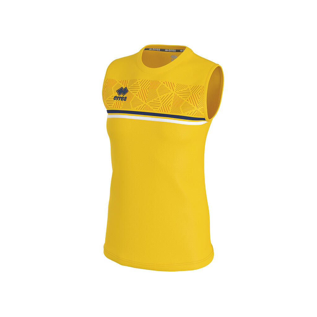 Errea - Maillot Fille Errea Divina - T-shirt Manches Courtes - Bleu|jaune - 8 À 10 Ans - Decathlon