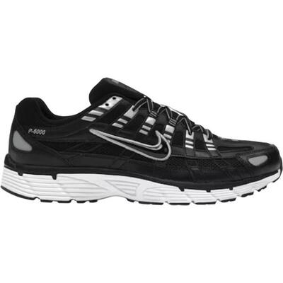 Nike p-6000 black white metallic silver