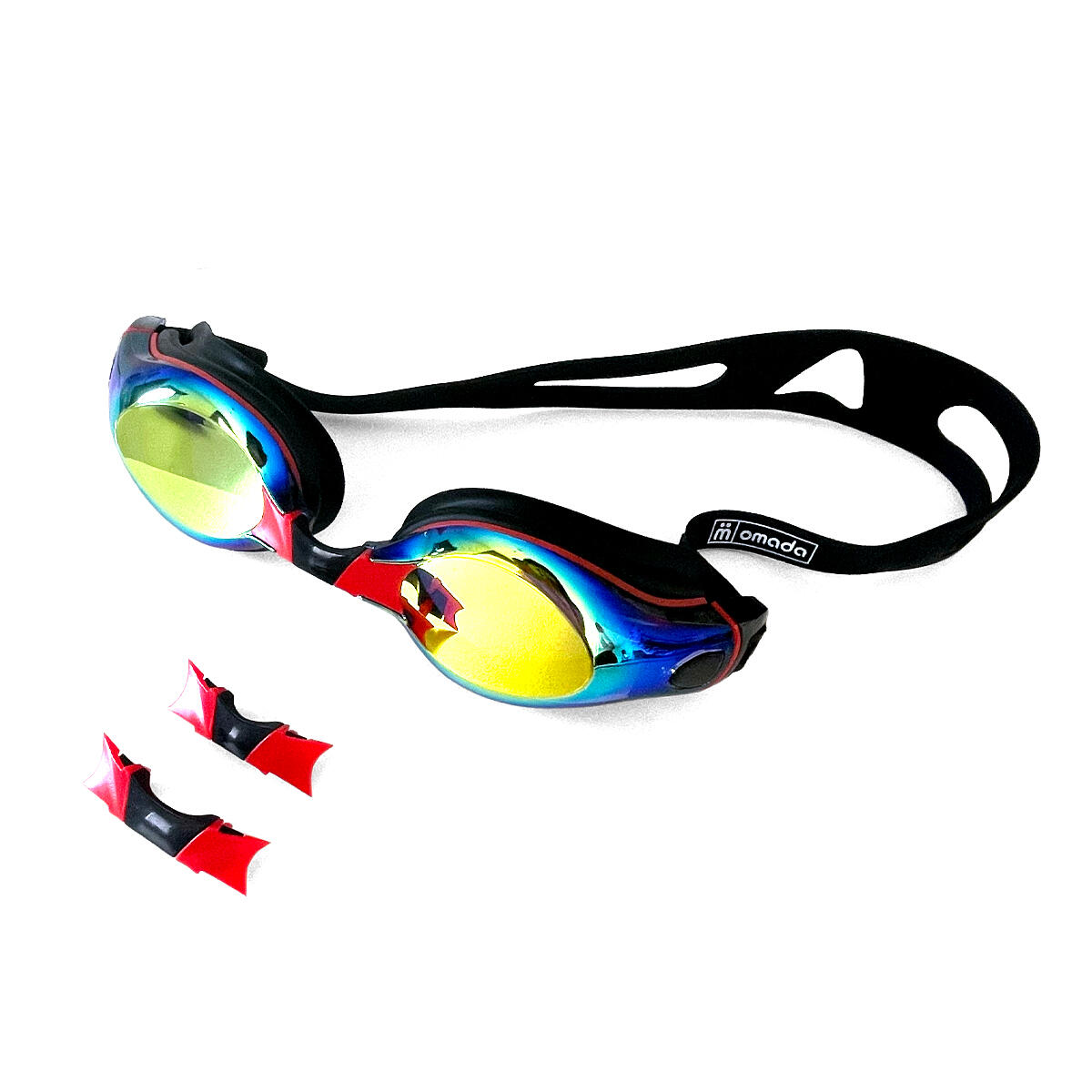 Occhiali da nuoto per adulti Omada effetto specchio oro 2/3