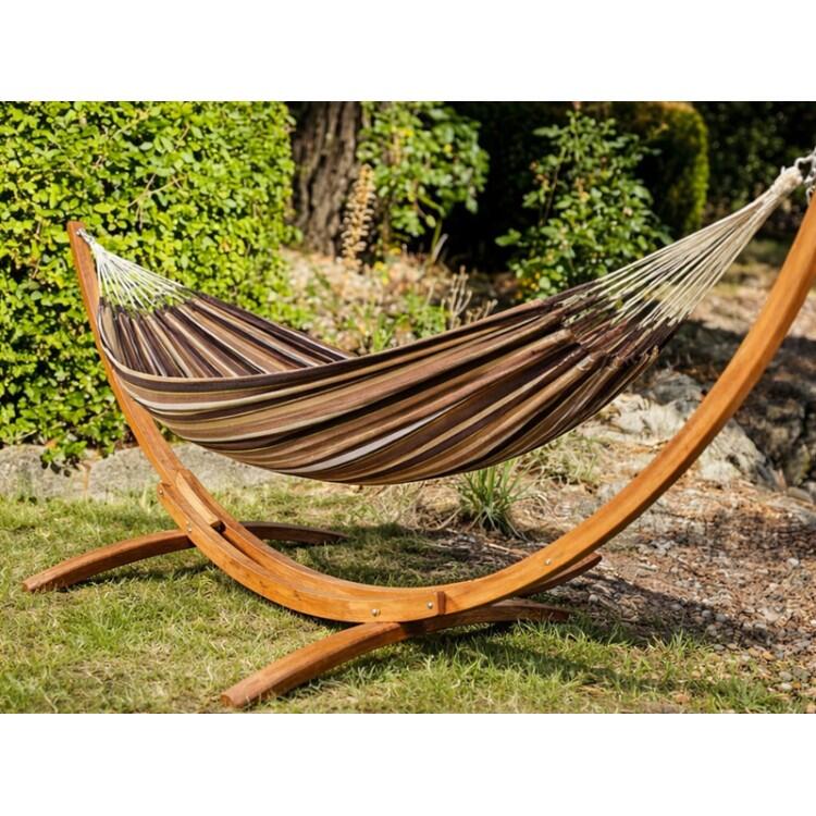 Tropical Hamac - Hamac avec support bois Latino L Choco Oro 2/5