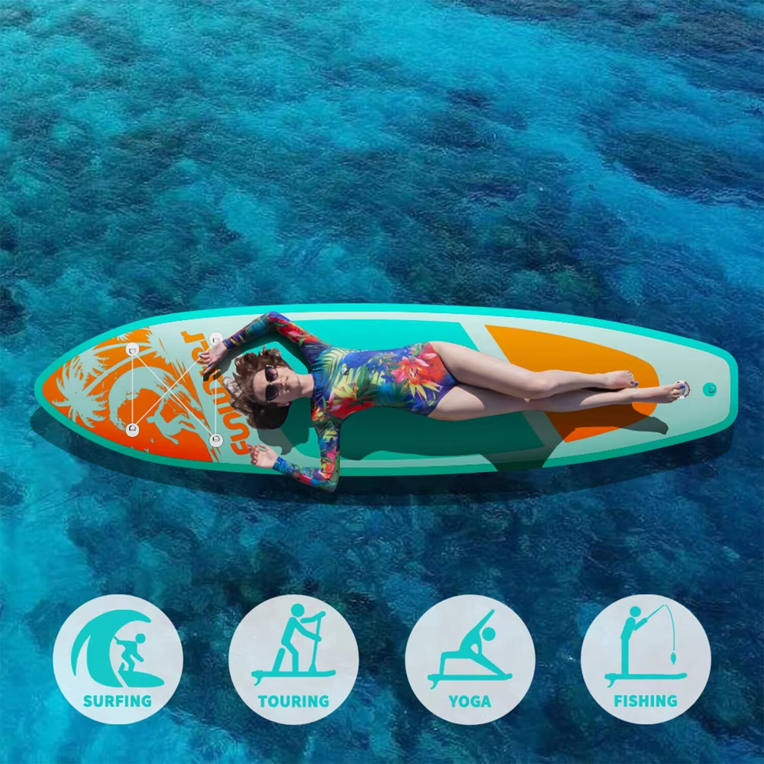 SUP Board Wide Stable Max 180kg 350x86x15cm SUPFW28C 7/7