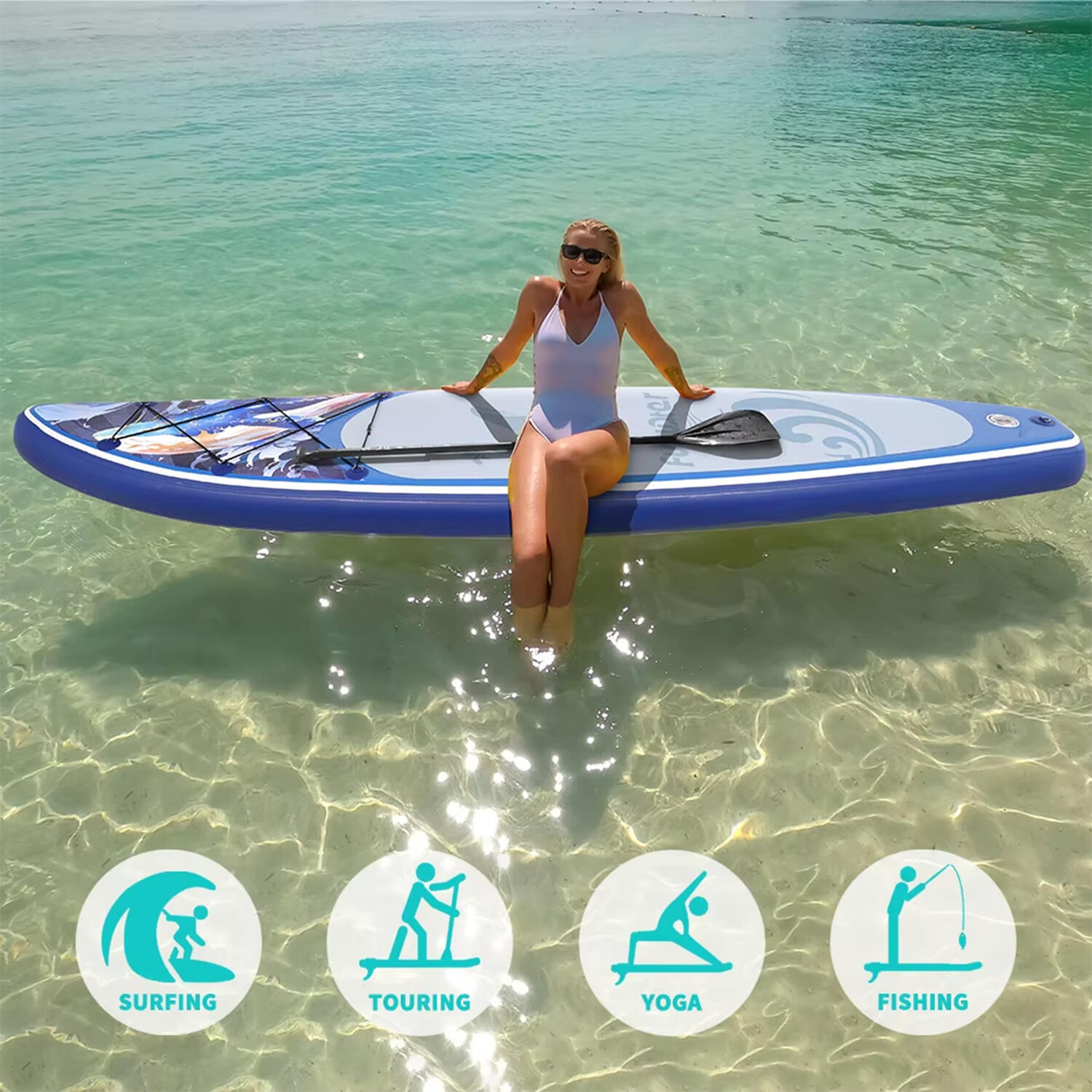 SUP Board Wide Stable Max 180kg 350x83x15cm SUPFW53A 5/7