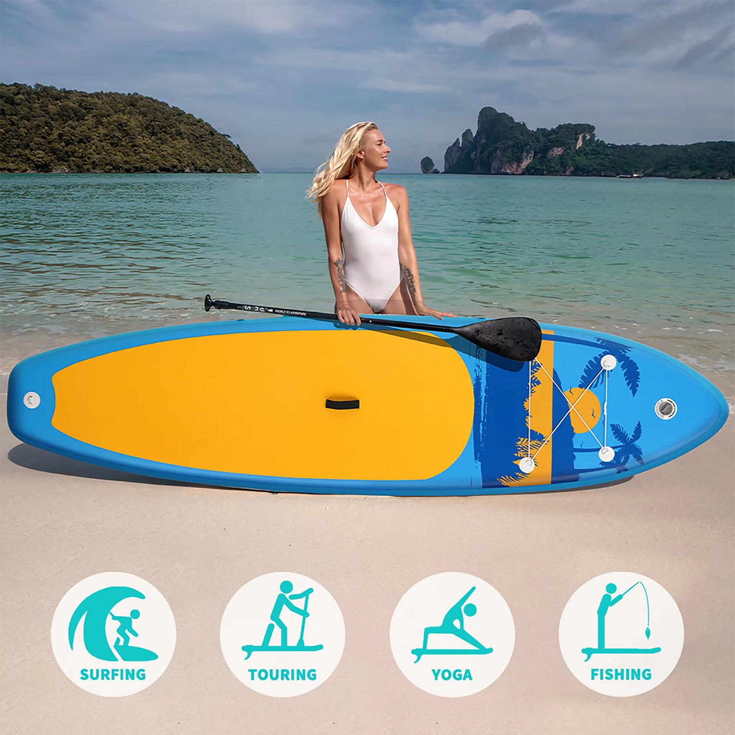 SUP Board Wide Stable Max 180kg 335x83x15cm SUPFW31E 5/6