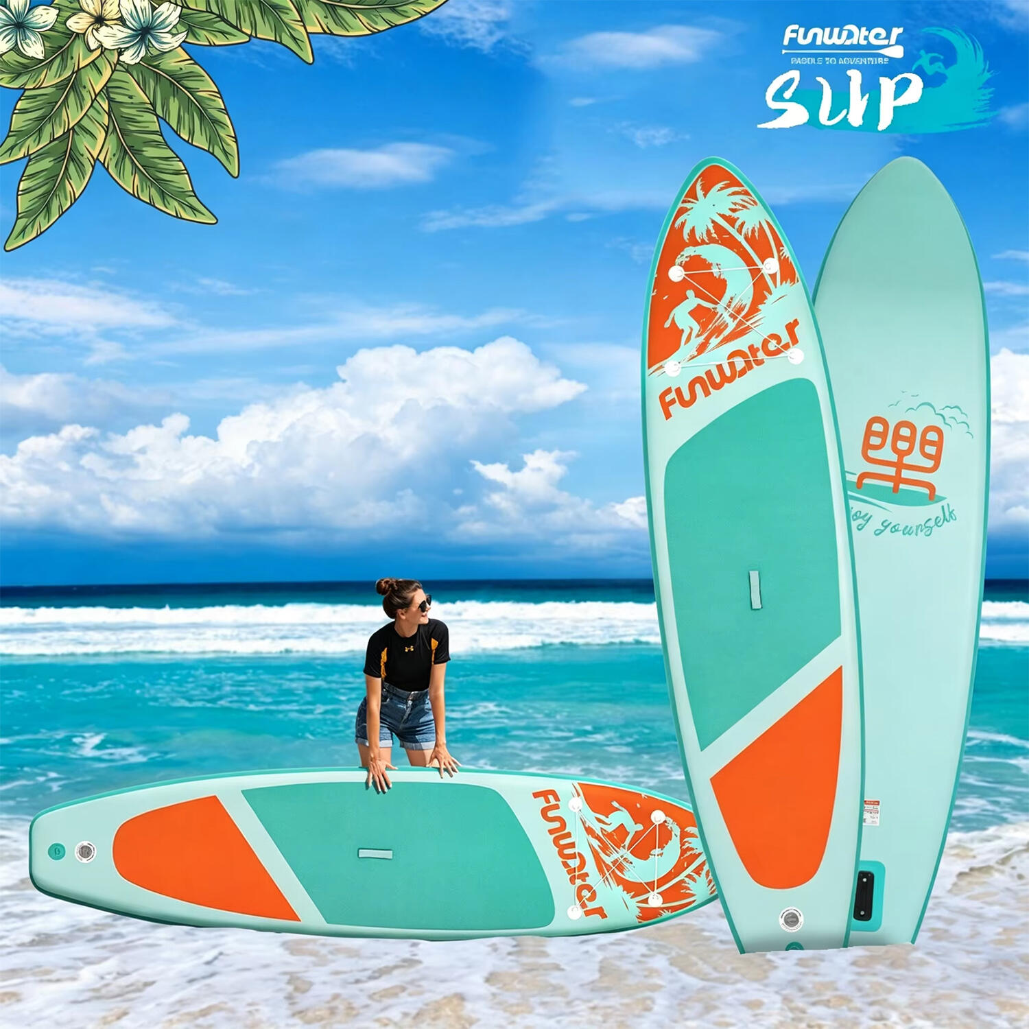 SUP Board Wide Stable Max 180kg 350x86x15cm SUPFW28C 6/7