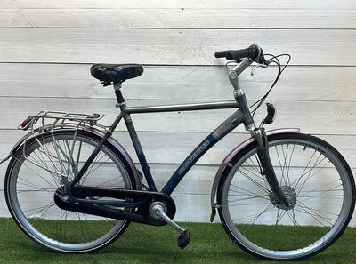 Batavus heren stadsfiets 28" - 8v, grijs, nagekeken en serviced