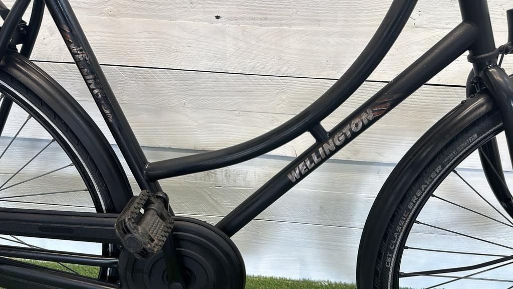 Tweedehands dames stadsfiets 28" - zwart, coasterrem, serviceronde 2/3