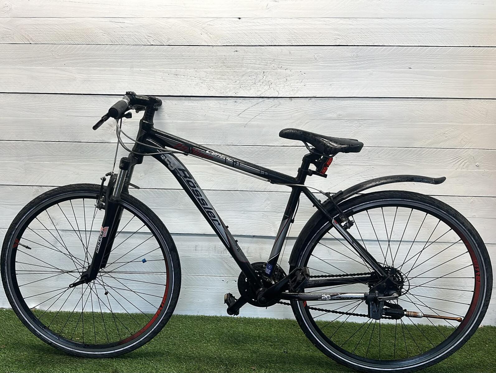 Tweedehands zwarte stadsfiets 28" - city speed, met standaard, serviced 3/3