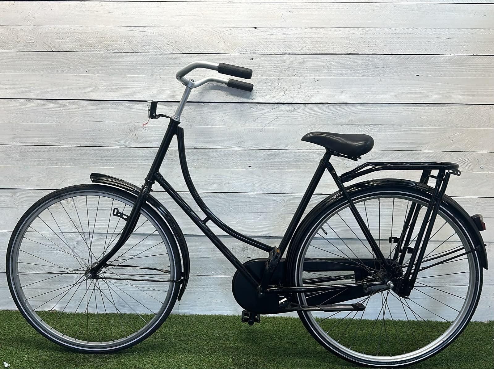 Tweedehands dames stadsfiets 28" - zwart, coasterrem, serviceronde 2/3