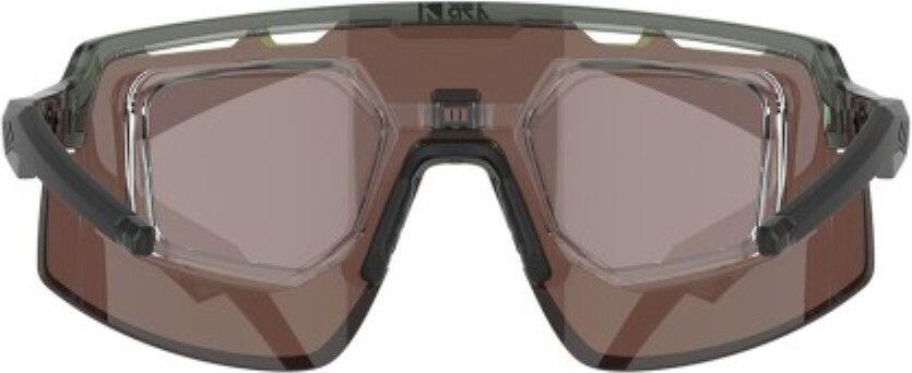 Lunettes AZR Speed RX Crystal army verni/Ecran hydrophobe vert 4/5