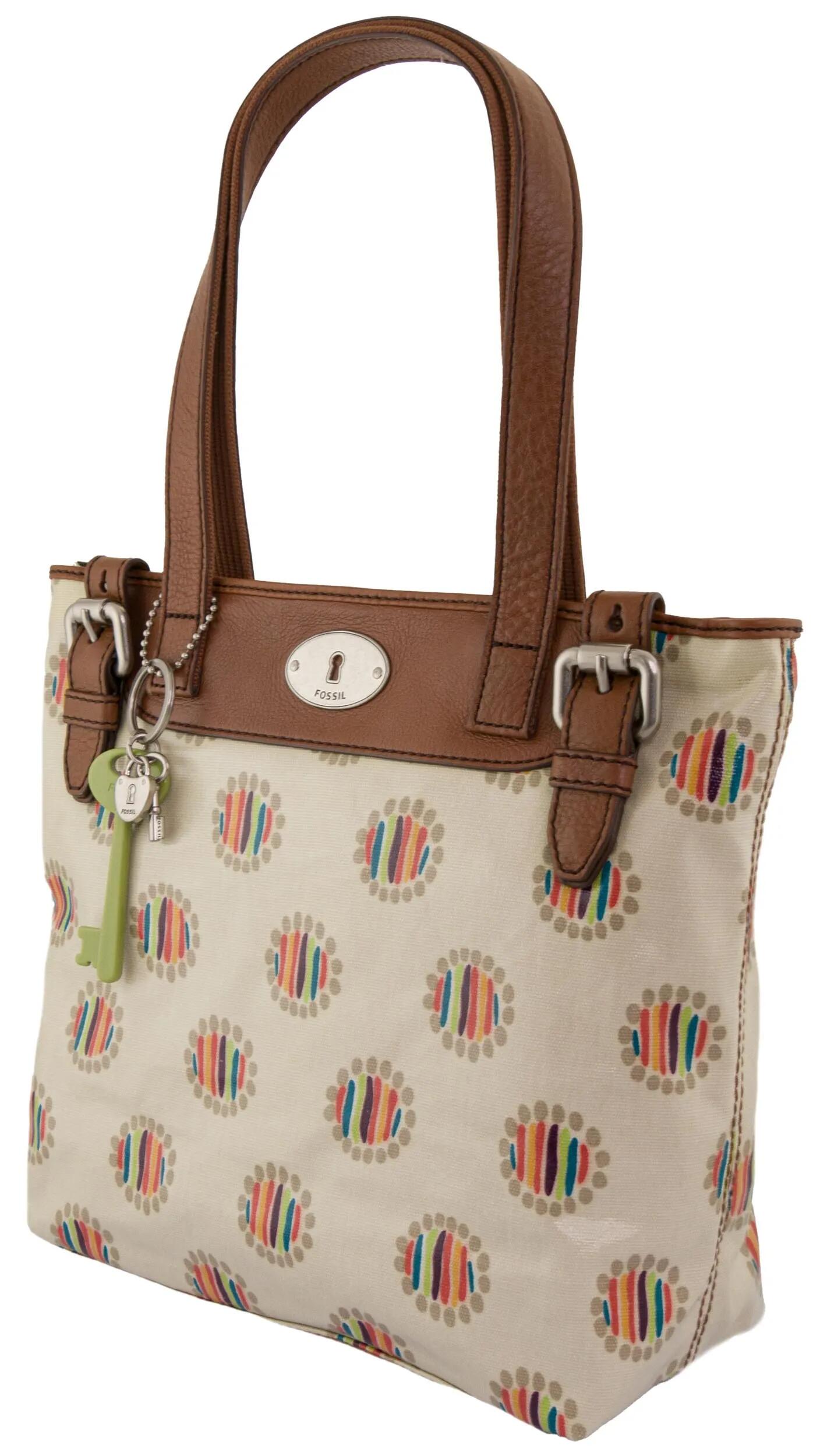 Borsa donna Fossil in tessuto e pelle bovina, 29 x 35 x 11,5 cm 1/1