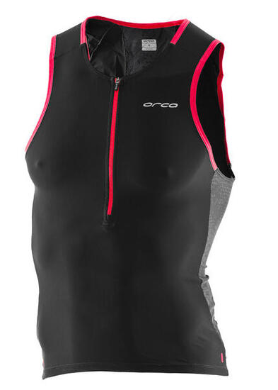 Débardeur Triathlon Orca 226 Perform Homme - Noir/Orange - Taille S