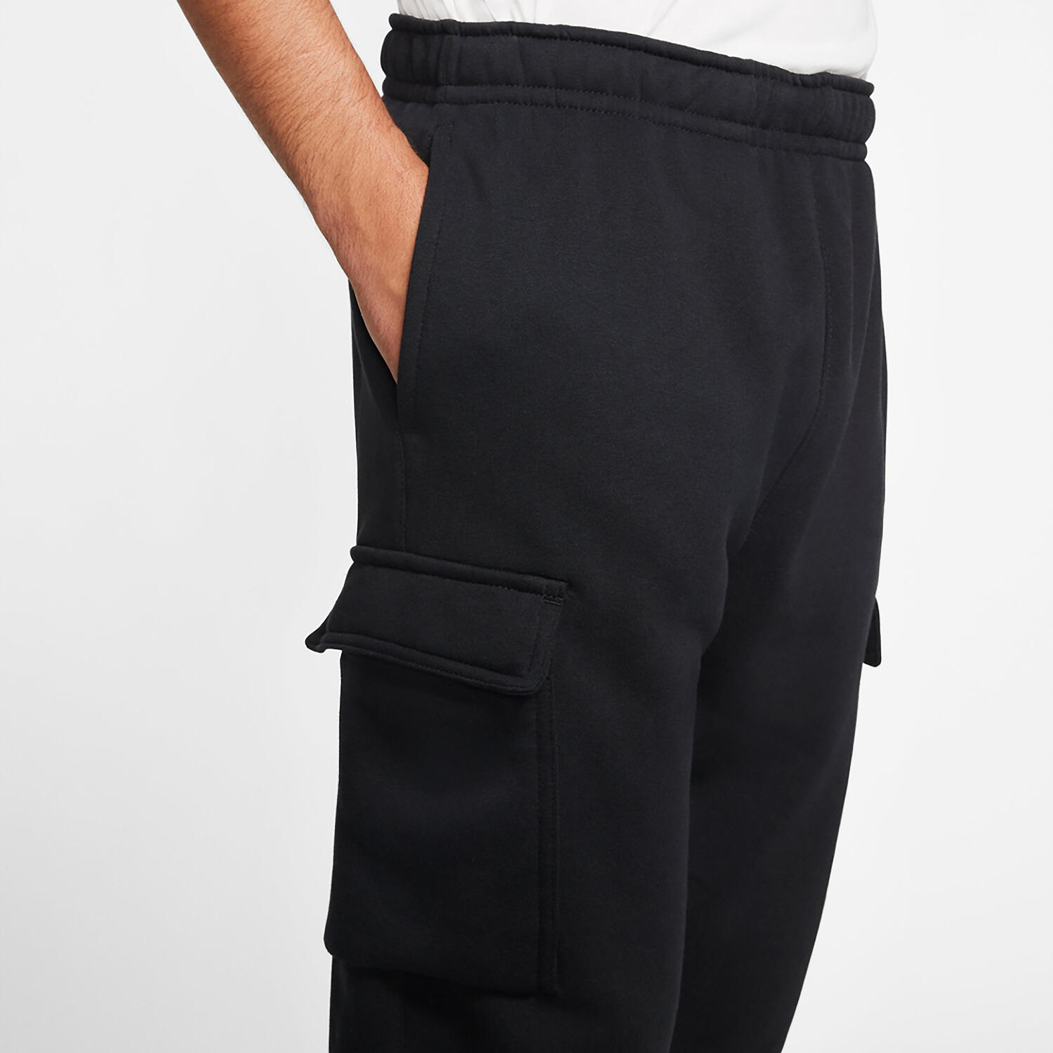 Pantalones Nike Sportswear Club Fleece Cargo, Negro, Hombre 3/5