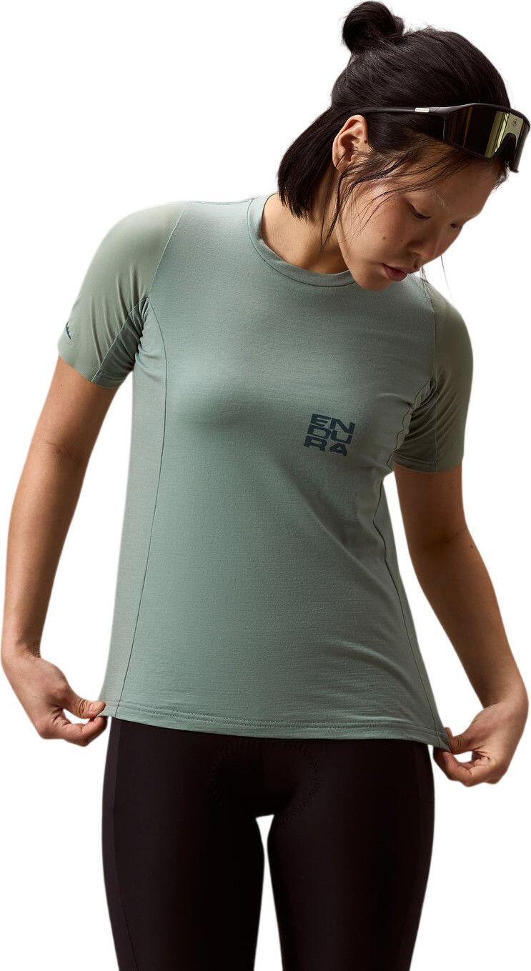 Endura Women's Alltrack Ride S/S Tech Tee GREEN XS