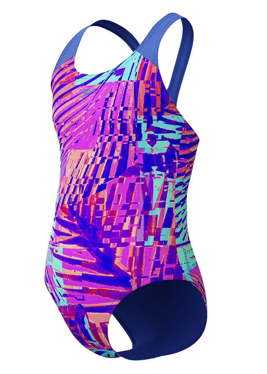 Maillot Speedo Girls Digital Allover Splashback imprimé palmiers 13-14 ans 3/5